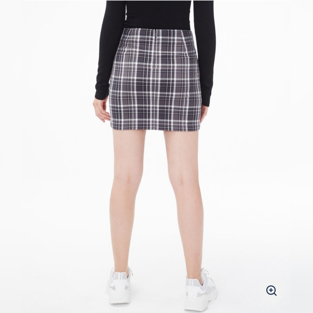 Aeropostale Y2K Plaid Notched-Hem Skirt Size  Academia Medium - Picture 3 of 16